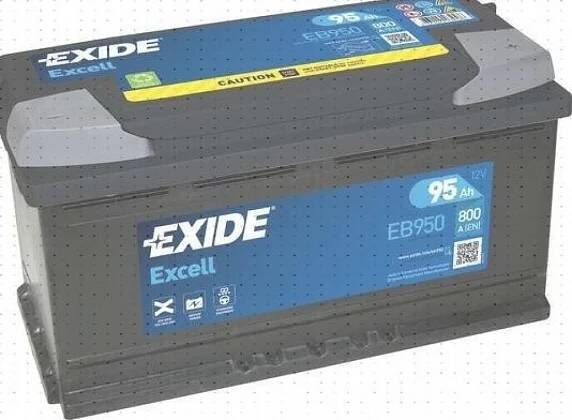 Exide Excell 12V 95Ah 800A EB950