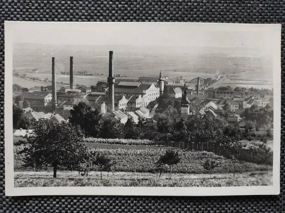 DOBROVICE, MLADÁ BOLESLAV, CUKROVAR, KOMÍN, PANORAMA