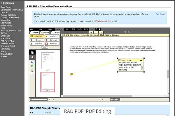 rad pdf files editing