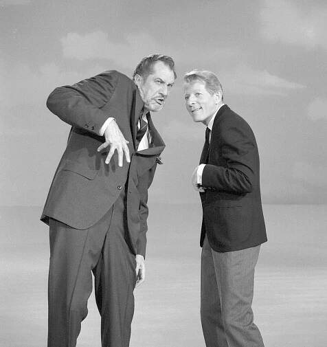 Vincent Price And Danny Kaye On The Danny Kaye Show, March 12, 1966.