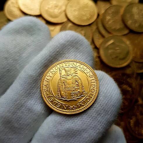 Svatováclavský Dukát 1925, nádherný stav, ražební lesk - Numismatika