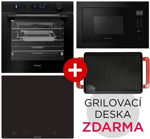Obrázek Set Brandt BOR7586BB + BMG2115B + BPI365HSB Black 1