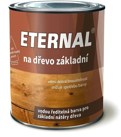 Eternal na dřevo základní 0,7 kg bílá