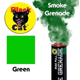 Black Cat Ring Pull Smoke Grenade (Green)