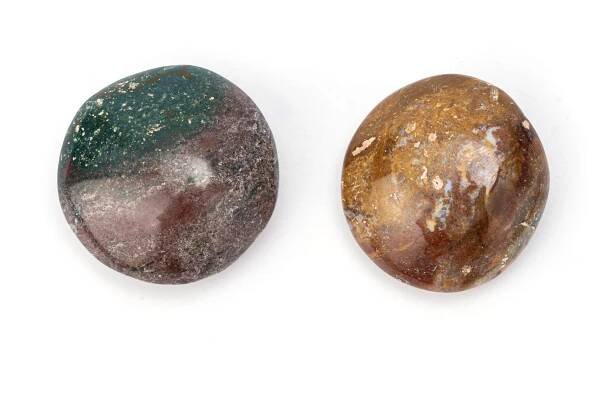 Ocean Jasper Crystal Palm Stone, Natural Polished Crystals and Healing Stones for Enhancing Self-Confidence and Self-Esteem