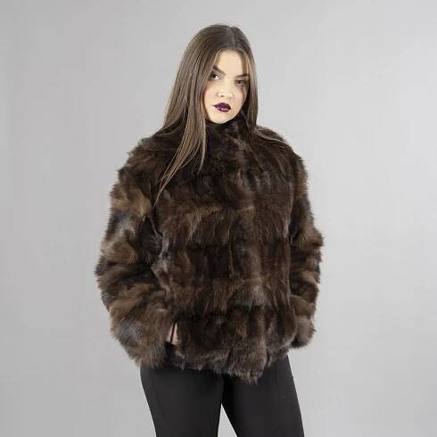 dark brown sable fur jacket (6)