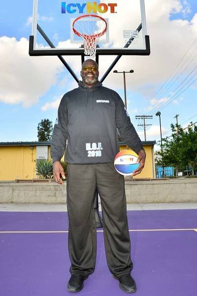 Shaquille O'Neal attends The Shaquille O'Neal Foundation & Icy Hot unveiling of the latest 