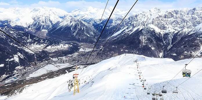 Itálie lyžování, středisko Bormio