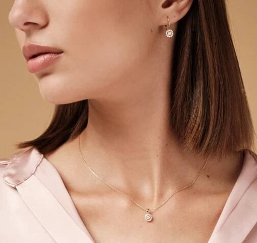 Přívěsek LOEE Palette Diamonds ze žlutého zlata s diamanty P1Y0155/1B | LOEE