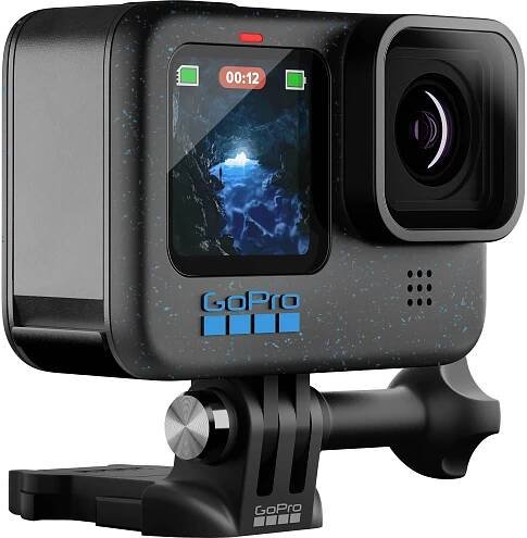GoPro HERO12 Black Sportovní outdoorová kamera 5,3 K, 4K, 2,7K, Full HD, Bluetooth, duální displej, zpomalený pohyb / ča