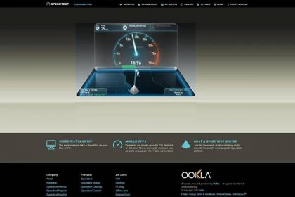 Nástroje pro měření rychlosti připojení, jako je například Speedtest.net od firmy Ookla okáže změřit rychlost přenosu poskytovanou vaším poskytovatelem připojení do Internetu. Toto testování se však doporučuje provádět pokud možno tehdy, když jste připojeni pomocí kabelu