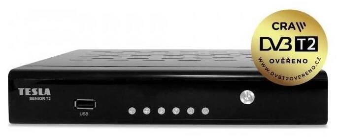 Set-top box Tesla SENIOR T2 černá barva
