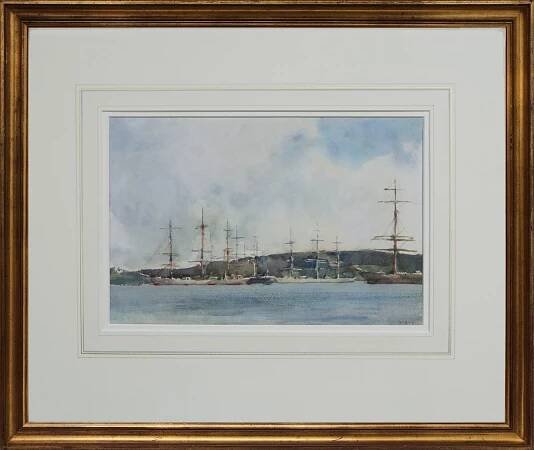 Henry Scott Tuke, Shipping at Anchor, Falmouth