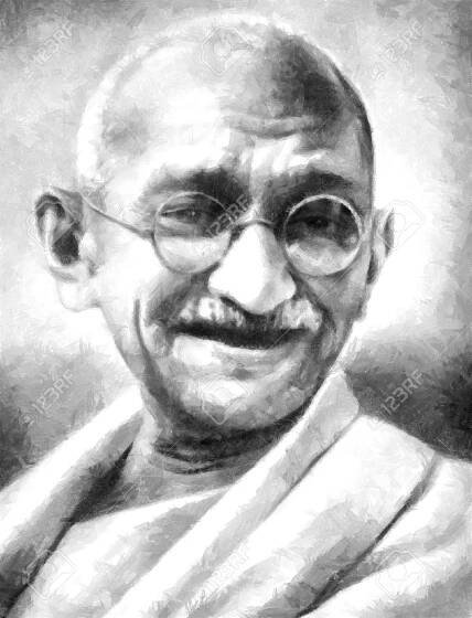 Pencil Sketch Of Mahatma Gandhi at PaintingValley.com | Explore