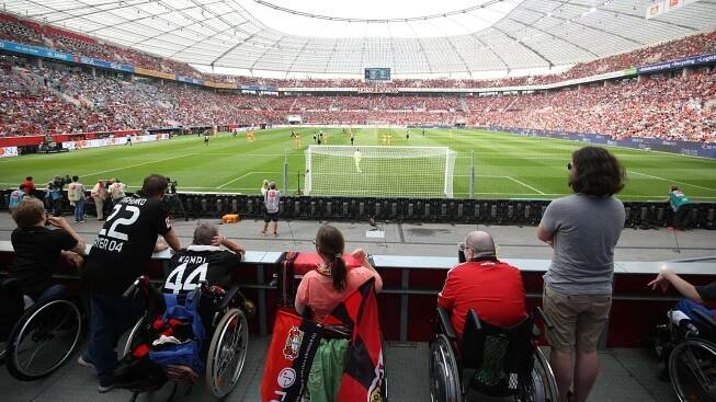 Rollstuhlservice in der BayArena
