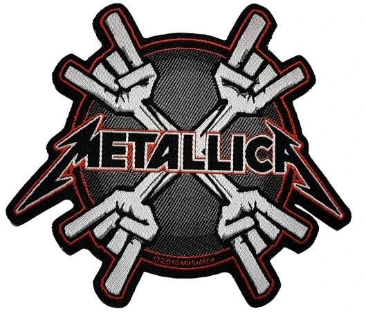 Official Band Merch | Metallica - Metal Horns Woven Patch