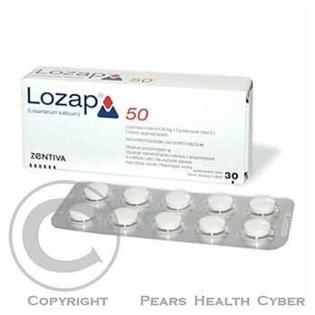 LOZAP 50 ZENTIVA  60X50MG Potahované tablety (Vysoký krevní tlak)