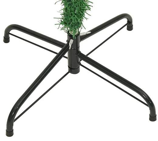 Umělý vánoční stromek vzhůru nohama se stojanem zelený 210 cm Zelená329175
