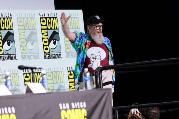 Rodger Bumpass speaks onstage during the 