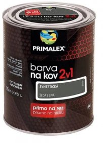 Primalex Syntetická antikorozní barva na kov 2v1 750 ml šedá od 339 Kč