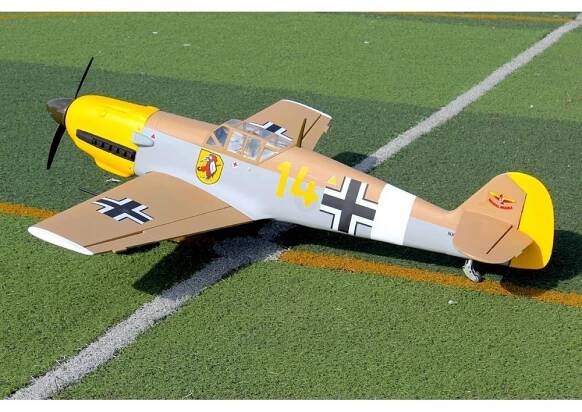 Messerschmitt Bf 109 F 1,62m ARF (zatahovací podvozek)
