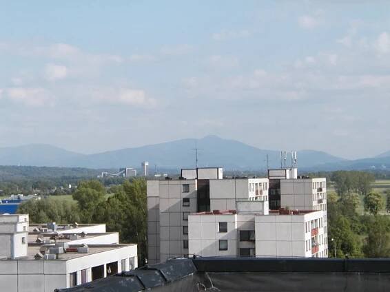 Ostrava - Dubina, pohled na Beskydy
