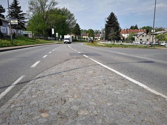 Silnice I/34, Humpolec. Pramen: ŘSD