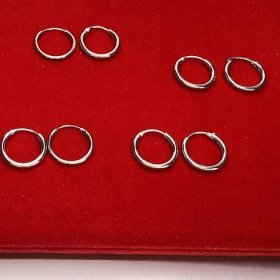 2mm Tube Hoop Earrings 16mm Endless Sterling Silver Hoops Buy One Get 1 FREE