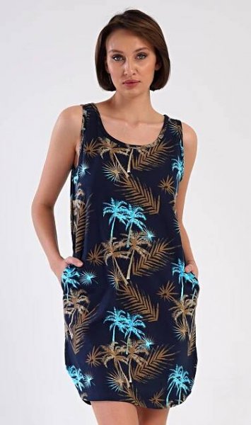 Dámská noční košile na ramínka Tropicana