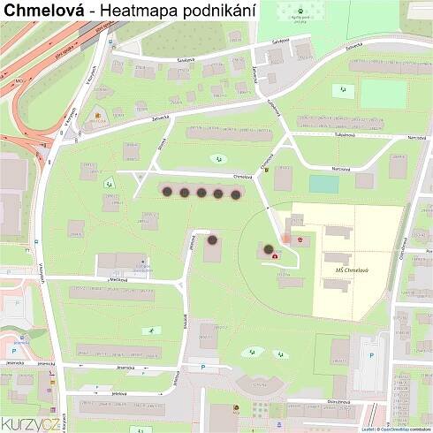 Chmelová - mapy | Kurzy.cz