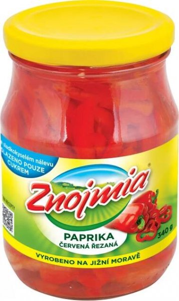 Znojmia Paprika červená řezaná 340 g od 58 Kč