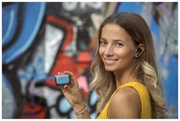 BUXTON BTW 4600 GREY TWS bluetooth sluchátka