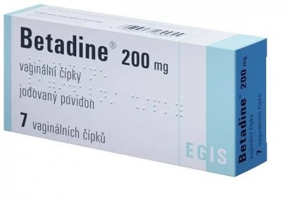 Betadine 200 mg 7 vaginálních čípků