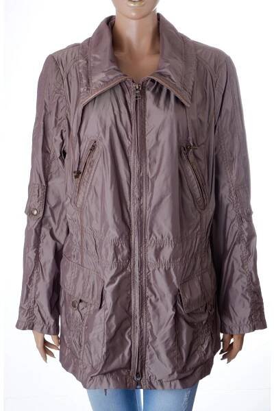 Bunda Bonita lehká lesklá hnědá vel. 48 / XL
