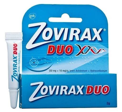 Krém na opary Duo Zovirax