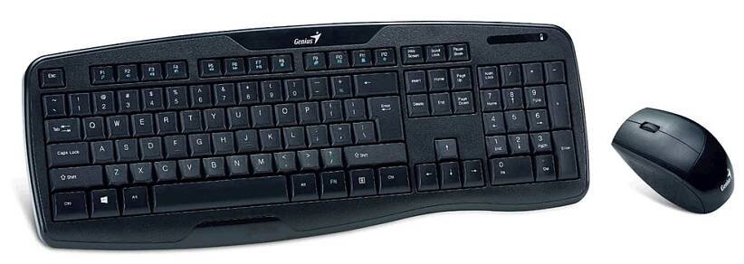 Klávesnice+myš GENIUS KB-8000X USB Black CZK+SK 369 Kč