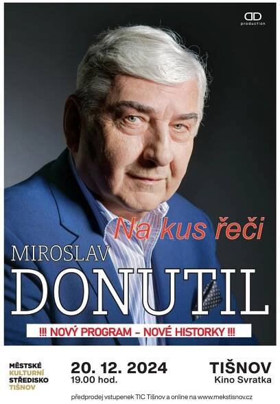 Miroslav Donutil – Na kus řeči | Městské kulturní středisko Tišnov