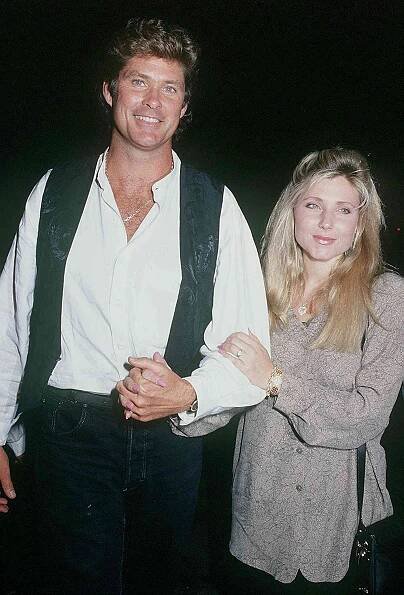 Actor David Hasselhoff with his wife, actress Pamela Bach, circa 1992.