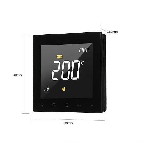 WIFI Smart Thermostat Programmable Water Floor Heating Temperature Controller Touchscreen Color Display wiht App Remote