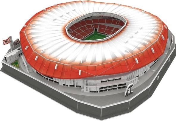 3D PUZZLE STADIUM Svítící 3D puzzle Stadion Wanda Metropolitano - FC Atlético Madrid