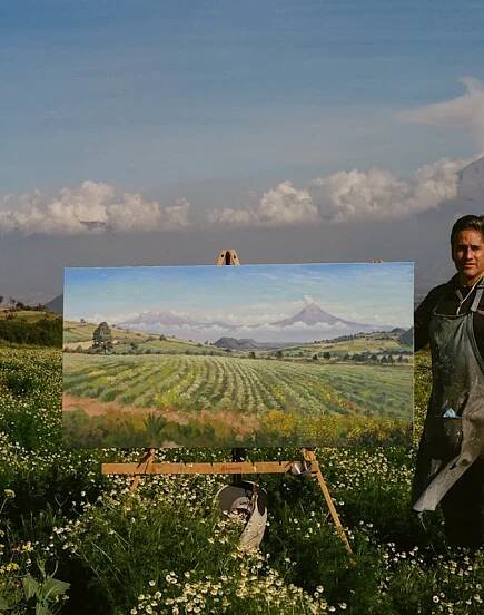 How Artist Jorge Obregón Paints Mexico's Tallest Volcanos en Plein air
