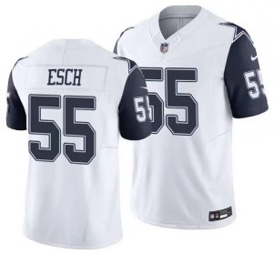 Men Dallas Cowboys Leighton Vander Esch 2023 Vapor F.U.S.E. White Limited Jersey