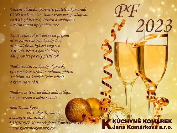 Novinky - PF 2023 - Kuchyně Komárek Zábřeh