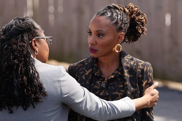 FOUND -- "Missing While Bait" Episode 201 -- Pictured: (l-r) Anisa Nyell Johnson as Detective Shaker, Shanola Hampton as Gabi