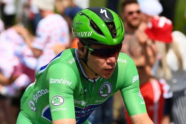 SONDERBORG DENMARK  JULY 03 Fabio Jakobsen of Netherlands and QuickStep  Alpha Vinyl Team Green Points Jersey competes during the 109th Tour de France 2022 Stage 3 a 182km stage from Vejle to Snderborg  TDF2022  WorldTour  on July 03 2022 in Sonderborg Denmark Photo by Tim de WaeleGetty Images