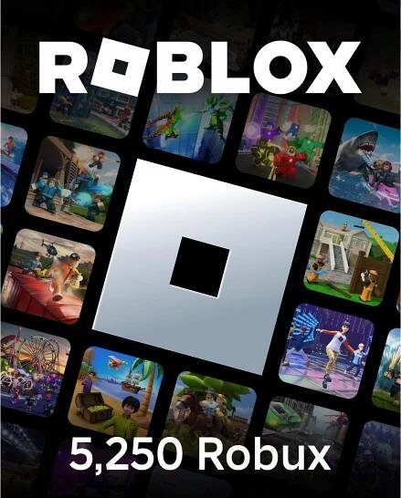 Roblox Dobíjení Dárkový kód Předplacená dárková karta 5250 Robux