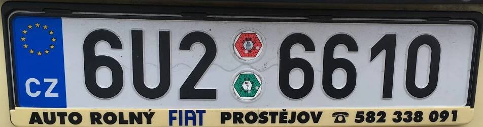 Registrační značky: U - Ústecký kraj, foto: vlastní
