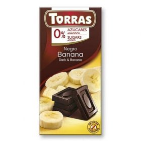 Torras Hořká čokoláda s banánem 75 g | GRIZLY