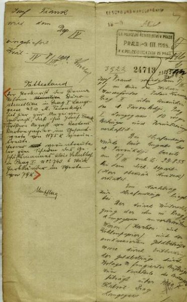 Frank Josef: Protokol o zatčení | Databáze dokumentů | Holocaust