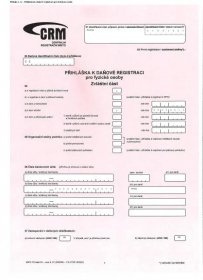 PŘÍLOHA č. 1. Jednotný registrační formulář - PDF Stažení zdarma